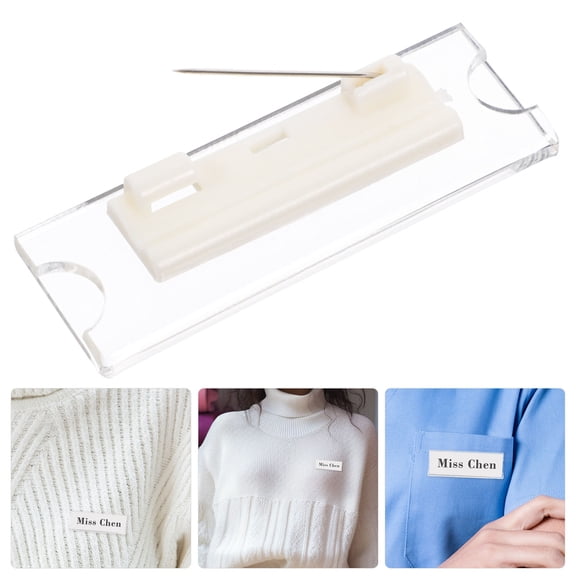 TABLZONE 10Pcs Name Badges for Work Lightweight Multi Color Badge Holders for Office and Daily Use