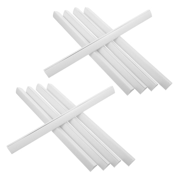 TABLZONE 10Pcs Office Plastic Slide Grip Spine Bars White Document Sliding Bars for Paper Binding