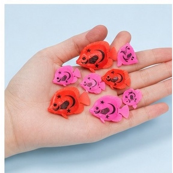 TABLZONE 10Pcs Plastic Artificial Fish for Fish Tank Aquarium Decorative Lifelike Set