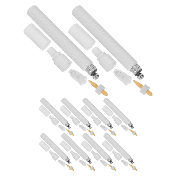 TABLZONE White Refillable Paint Pens for Office Use, Precision Metal Tip Markers on Plastic , and Smooth Writing