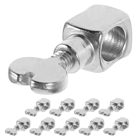 TABLZONE 10Pcs Rotatable Needle Clamp Metal Holder for Sewing Machine Silver with Stable Design