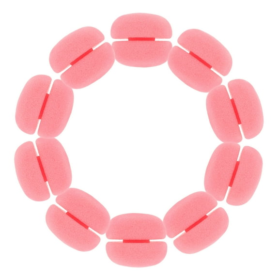 TABLZONE Pink Sponge Hair Rollers Soft Comfortable for All Hair Types 10Pcs