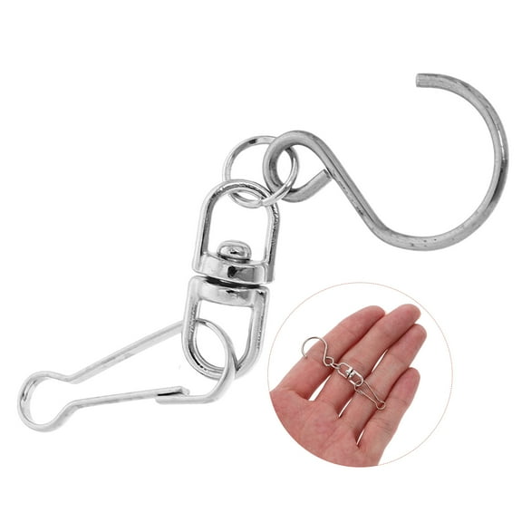 TABLZONE 10Pcs Zinc Alloy Outdoor Hooks for Wind Chimes with Smooth Rotation and Easy Installation