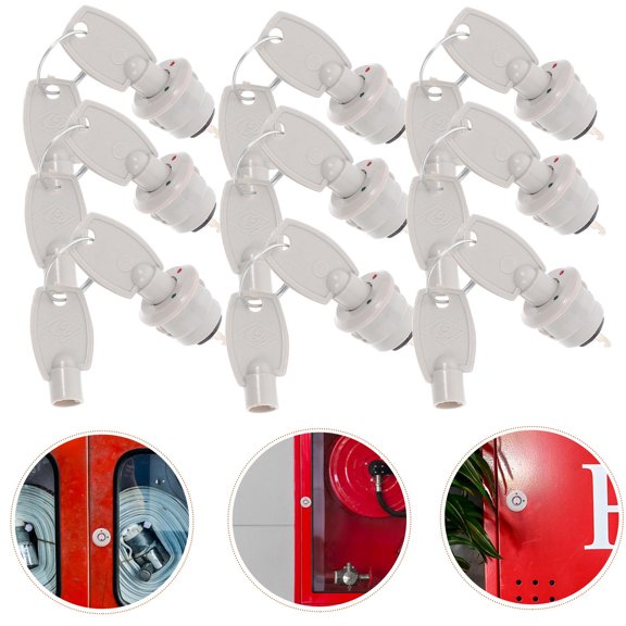TABLZONE 10Sets Heavy Duty Plastic Key Switch Lock with Rotary Design for Fire Hydrant and Telephone Use