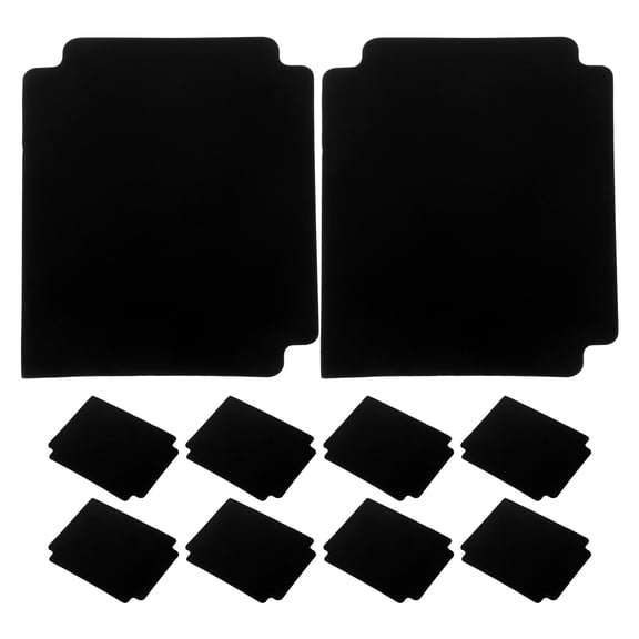 TABLZONE PVC Waterproof Card Dividers Black for Trading Cards and Office 10Pcs