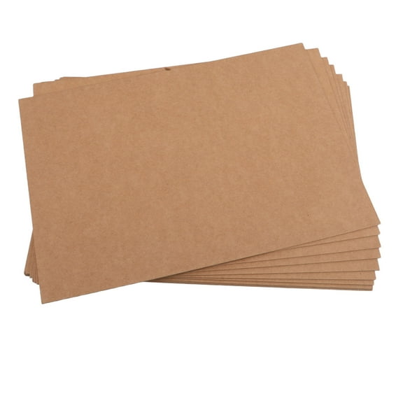 TABLZONE 10pcs Heavy Duty Kraft Paper Binding Covers Cardboard Sheets for Craft Projects and Bookbinding