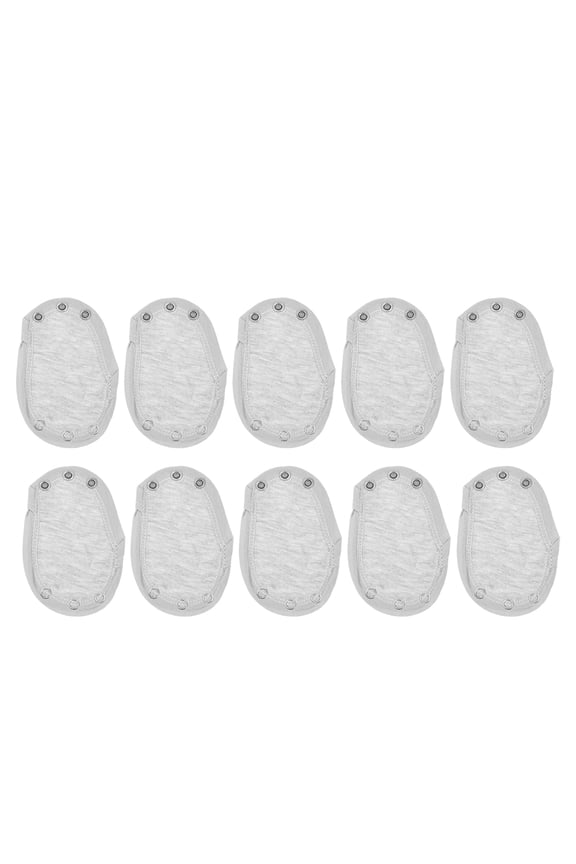 10Pcs Bodysuit Extenders Snap for Girls Extend Bodysuit Cotton White Daily Wear