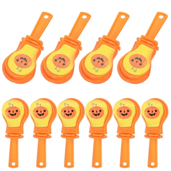 TABLZONE Orange Plastic Party Noise Makers for Adornment and Entertainment 10Pcs