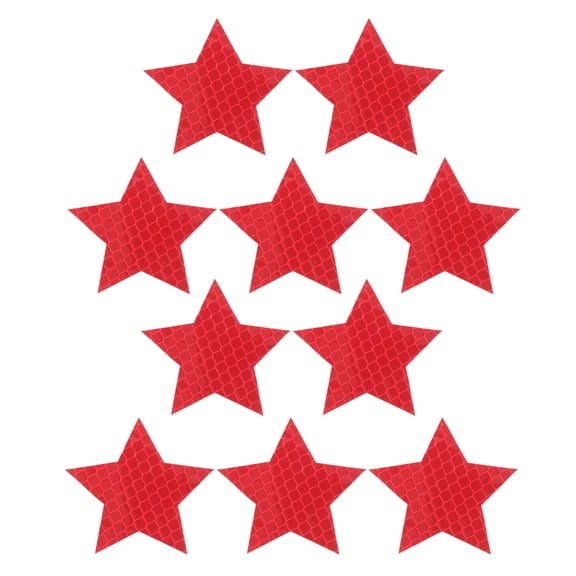 TABLZONE Collision Warning Decals Red PVC Reflective Stickers for Cars 10Pcs