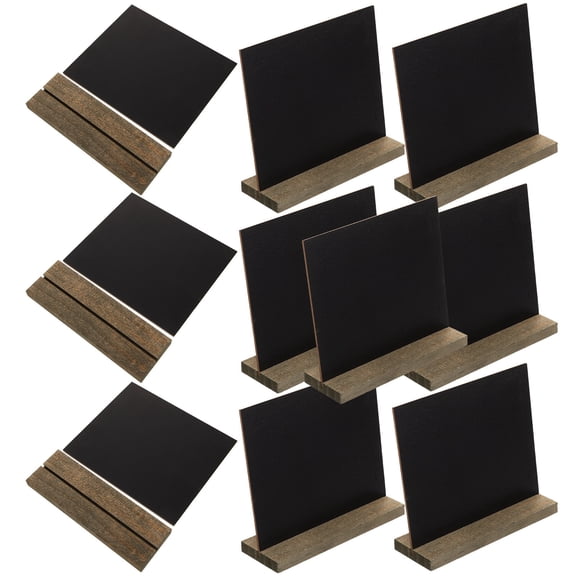 TABLZONE 10pcs Small Chalk Boards Black Message Writing for Home Decoration