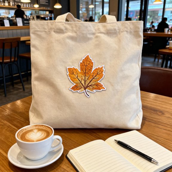 TABLZONE 12 Embroidered Maple Leaf Appliques, Iron Sew Patches for Clothes and Bags