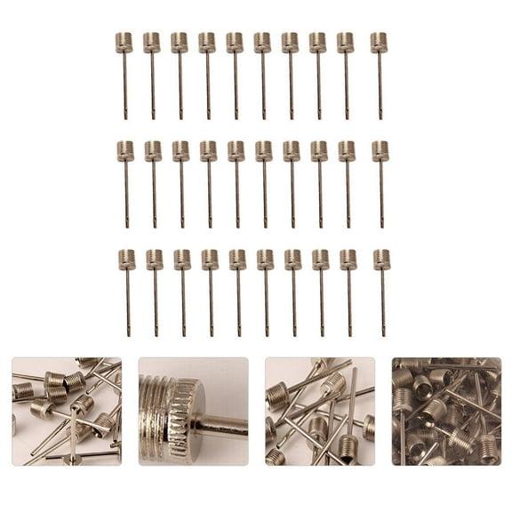 TABLZONE 120Pcs Aluminum Alloy Needles for Air Pump, Compatible with Outdoor Gear, Fan Accessories, and Sports Equipment