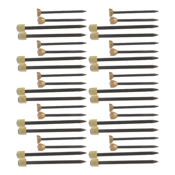 TABLZONE Copper Cap Steel Nails for Wall Picture Mounting, Secure and , 120 Pieces, Home and Office Use
