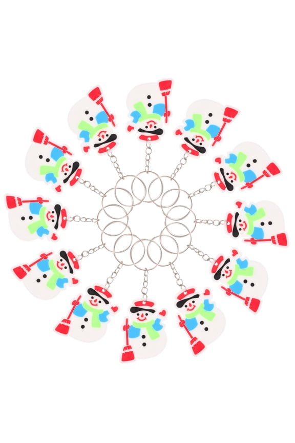 Assorted Color Novelty Key Chain Set, 12 Pieces Car Key Ornaments, and Stylish Accessories