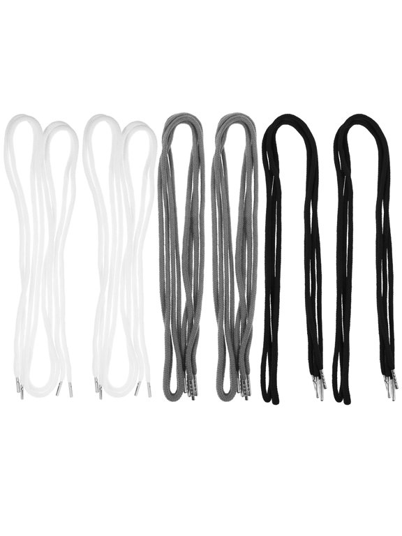 12-Pack Assorted Color Drawstring Replacement Ropes with Easy Threader for Hoodies, Sweatpants, and Casual Wear