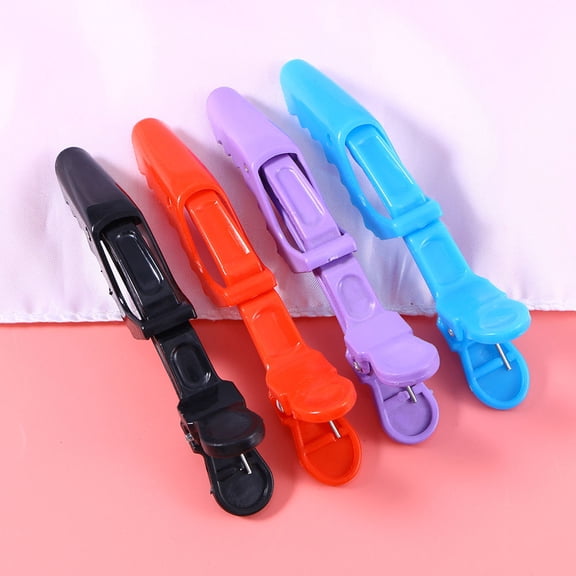 TABLZONE 12Pcs Sectioning Hair Clips Black Plastic Salon Clips Firm Grip for Styling