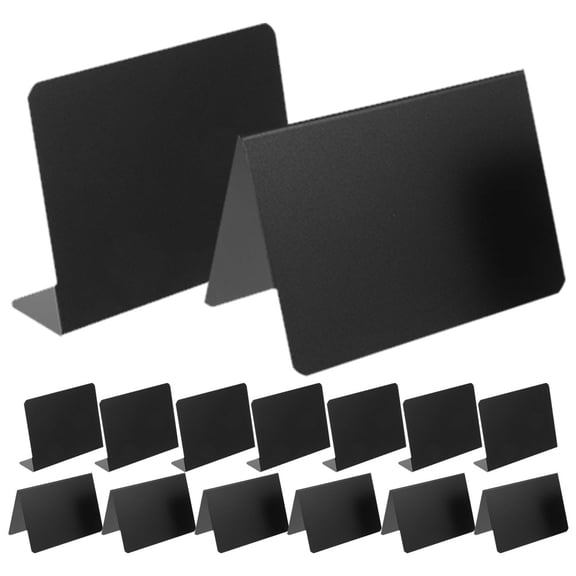 TABLZONE 12Pcs Small Blackboard Sign Standing Memo Board for Table Number and Notice Writing