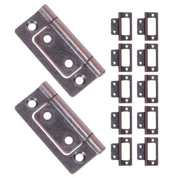 TABLZONE Durable Iron Hinges for Furniture Use Multi Color Heavy Duty Design Silent Operation 12Pcs
