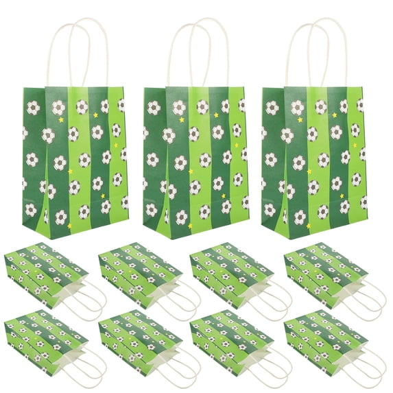 TABLZONE 12Pcs Soccer Party Supplies Goodie Bags for Family Gathering Events