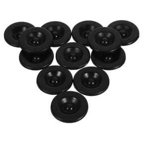 TABLZONE 12-Pack Black Rubber Grease Dust Caps for Trailer Hub Covers, Replacement Seals