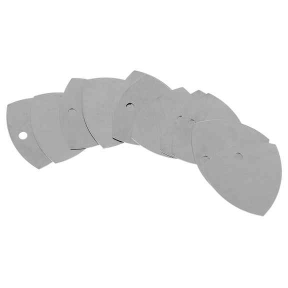 TABLZONE 12pcs Metal Electric Guitar Picks Plectrums Sound Enhancement Accessories for Guitar Players