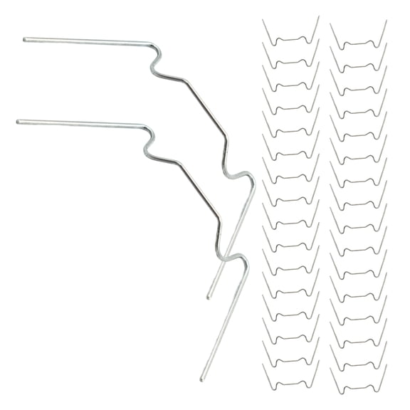 TABLZONE 150Pcs Multipurpose W Type Wire Clamps Iron Clips for Landscape Artificial Turf and Greenhouse Panels