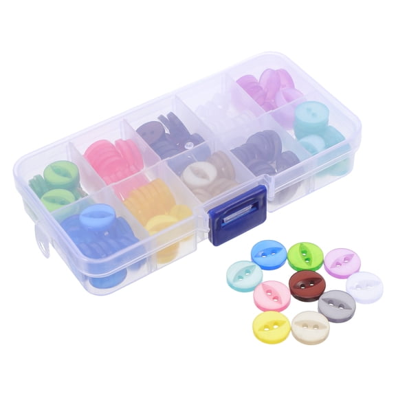 TABLZONE Resin Fish Eye Buttons Assorted Colors for Sewing Crafts, Projects, Scrapbooking, and Creative Accessories
