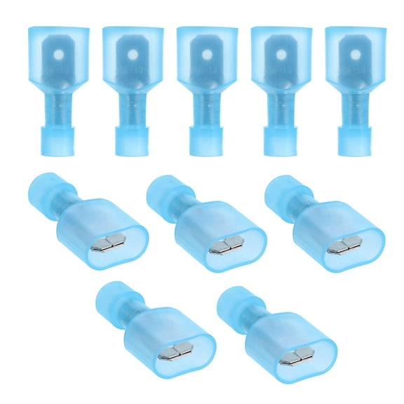 TABLZONE Nylon Spade Terminal Disconnect Connectors 150 Pcs Electrical Wire Crimp Terminals for Home and Auto