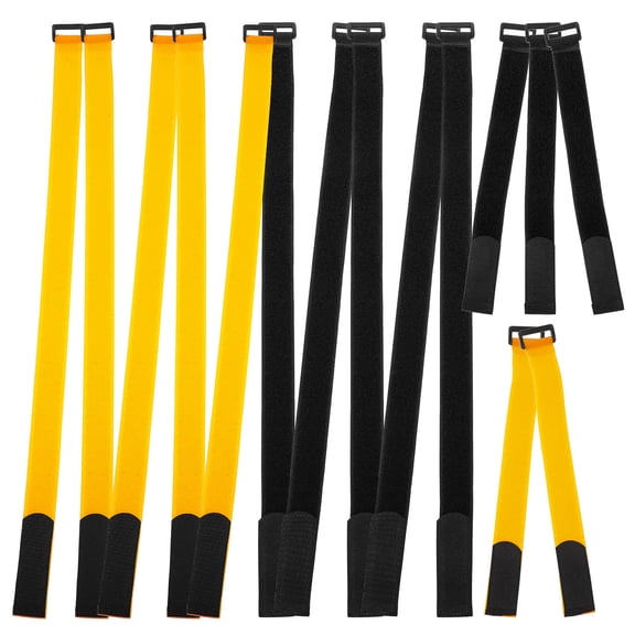TABLZONE 15Pcs Reusable Bike Rack Straps Polyester Blend for Car Bike Wheel Stability and Security