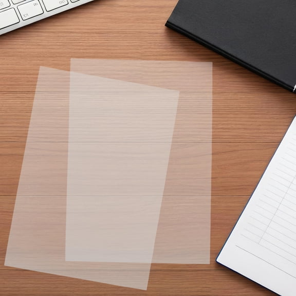 TABLZONE 15Pcs Flexible PVC Plastic Sheets Transparent for Crafting and Office Use