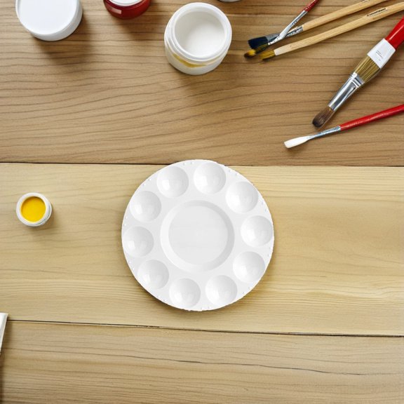 TABLZONE 15Pcs White Paint Pallet with Multi Grid Design Convenient Storage DIY Art Painting