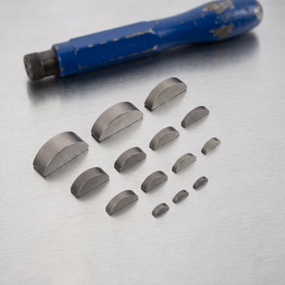 TABLZONE 164Pcs Mechanical Woodruff Key Assortment with Carbon Steel for Vehicle Engine and Drive Shaft Use