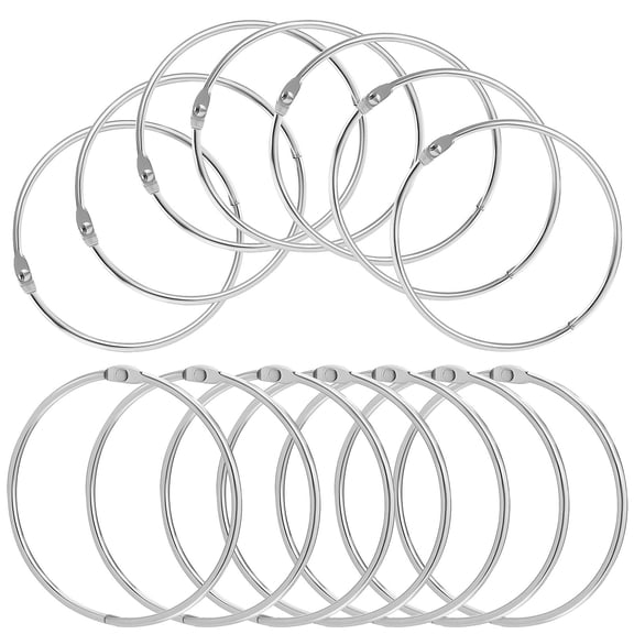 TABLZONE Iron Book Binding 16 Sets Loose Leaf Binder for Office School Supplies