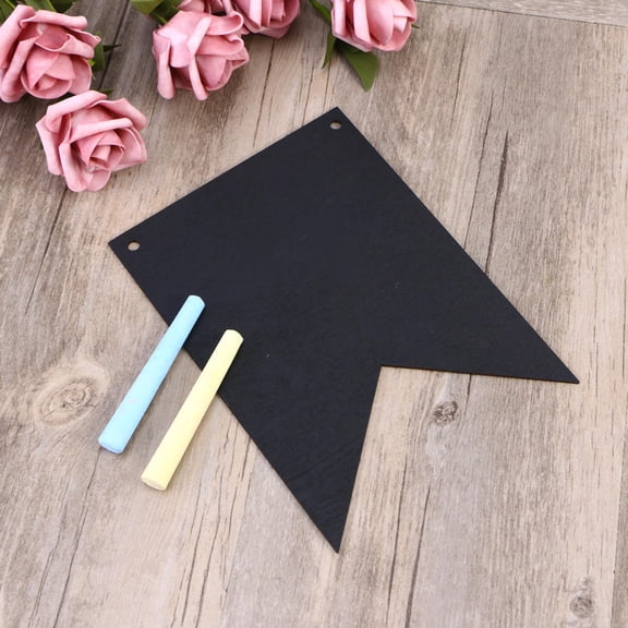 TABLZONE 16pcs Chalkboard Banner Mini Repeat Use for Party Decoration Birthday Party