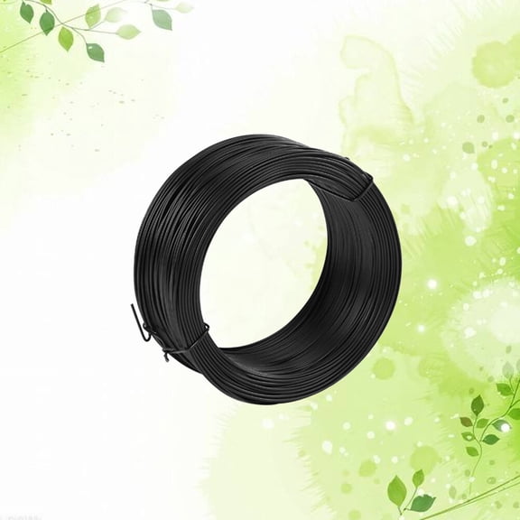 TABLZONE Garden Wire Glue Coated Flexible PVC Wire for Plant Binding and Craft Use Black