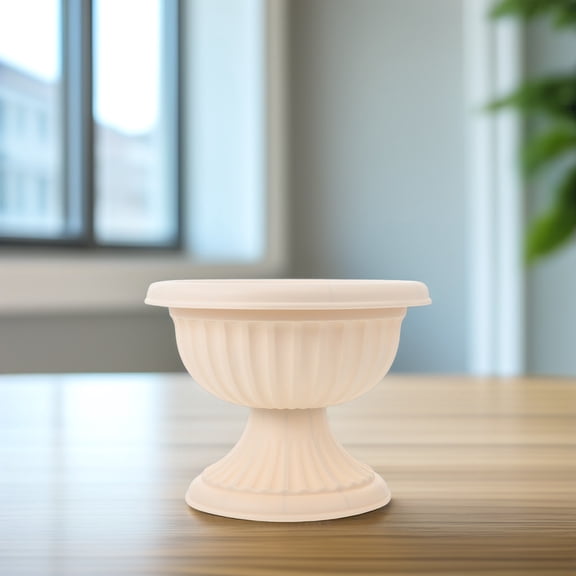 TABLZONE 1Pc European Style Resin Flower Pot Roman Column Planter for Outdoor Garden Use