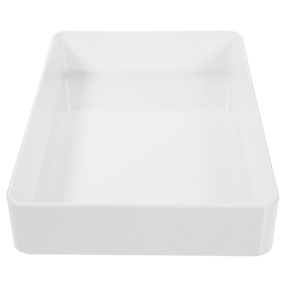 TABLZONE White Kitchen Drawer Organizer Divider Box for Cutlery Utensils and Sundries Storage