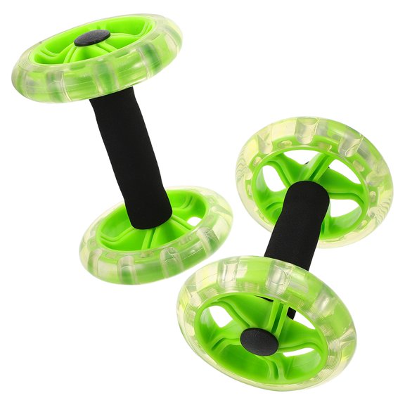 TABLZONE 1Pair Abdominal Wheel Roller for Core Strength with Double Wheel Design and Comfortable Grip