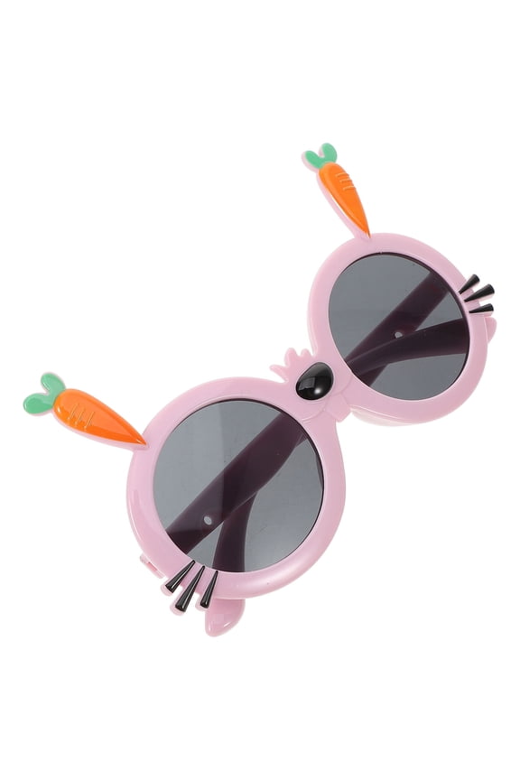 1Pair Bunny Sunglasses with Violet Lenses Lightweight Decorative Eyewear for Toddlers