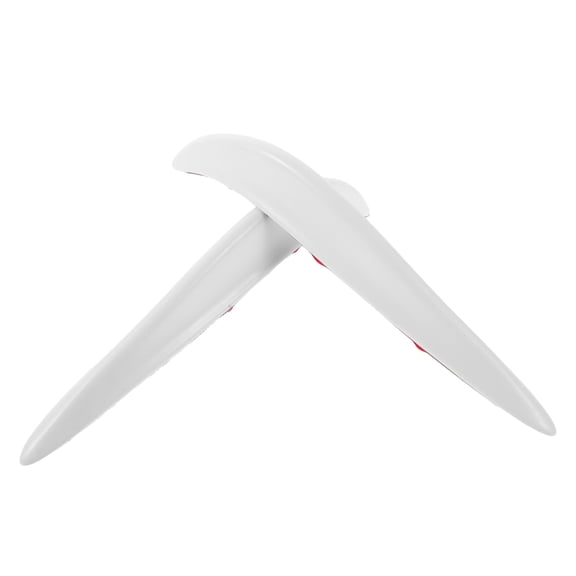 TABLZONE 1Pair Car Bumper Protector Strip White Rubber Anti Scratch Cushion for Automotive Use