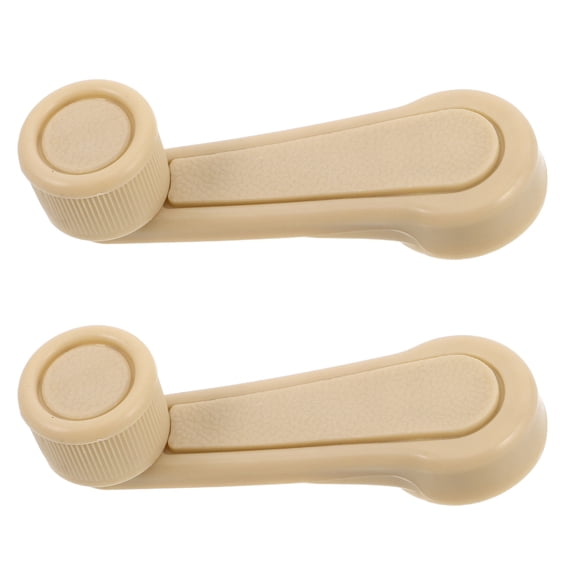 TABLZONE 1Pair Beige Universal Car Window Crank Handle Durable Replacement for Vehicle