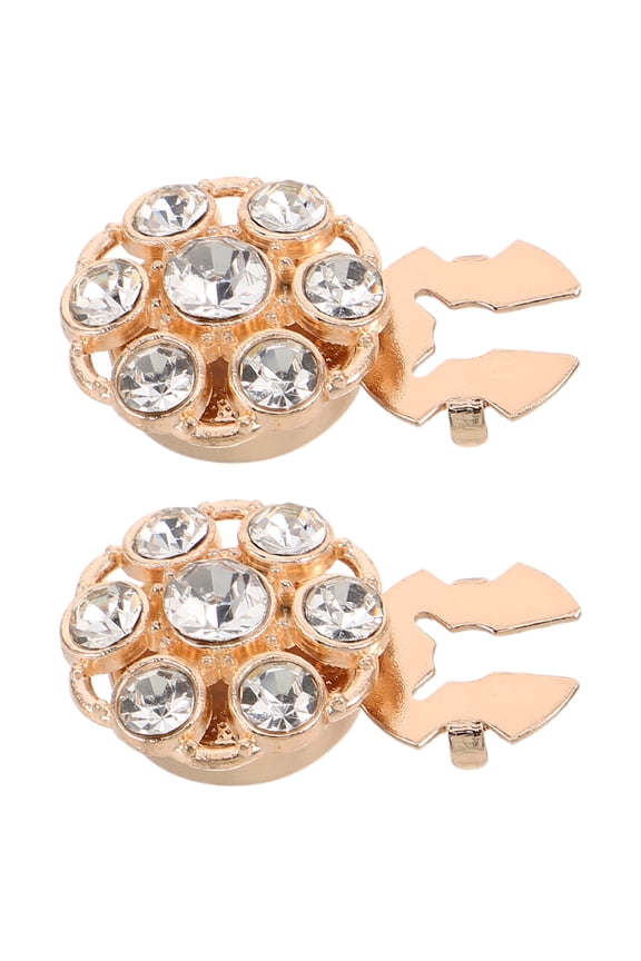 1Pair Fashionable Golden Cuff Link Buttons for Formal Shirt and Jacket Embellishment
