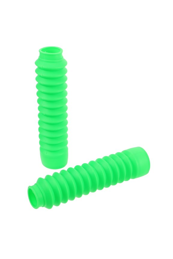 1Pair Green Motorcycle Fork Gaiter Boot Waterproof Front Shock Absorber Protector Sleeve