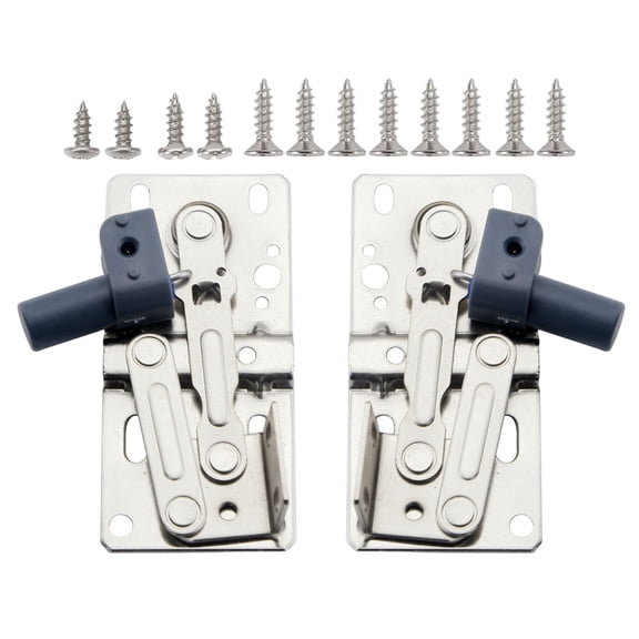 TABLZONE 1Pair Heavy Duty Stainless Steel Tip Out Hinge with Quiet Close for Under Sink Cabinet