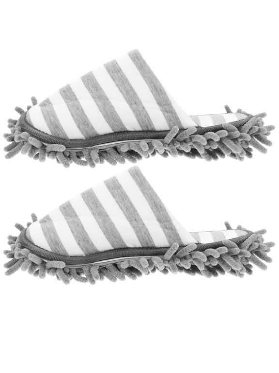 1 Pair Reusable Indoor Cleaning Slippers, Comfortable Floor Mop Shoes for Household Dusting and Floor Cleaning Use