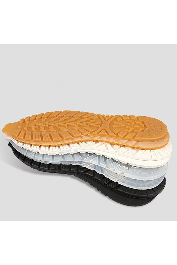 1Pair Flexible Orange Sneaker Shoe Sole Pad for Boot Repair and Noise Reduction