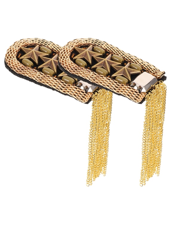 2-Pack Vintage Fringe Shoulder Epaulettes for Women, Assorted Colors, Fashion Clothing Accessories Decoration
