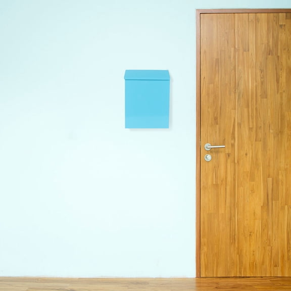 TABLZONE Iron Mailbox in Blue - Stylish European Design for Creative Storage
