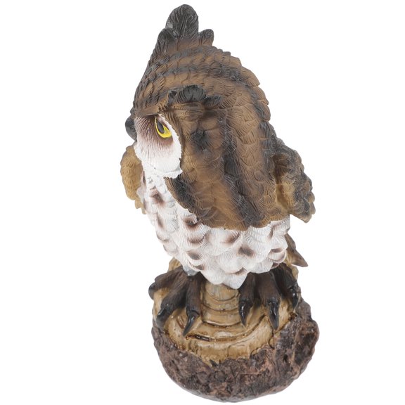 TABLZONE Garden Decor for Outside Owl Shape Decoration Resin Garden Atmosphere Creation 1Pcs
