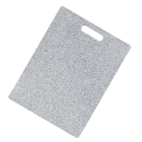 TABLZONE 1Pc Grey PP Cutting Board Imitation Marble Design for Kitchen Use
